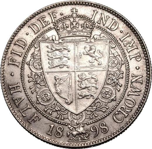 Reverse Halfcrown 1898 TB - Silver Coin Value - United Kingdom, Victoria