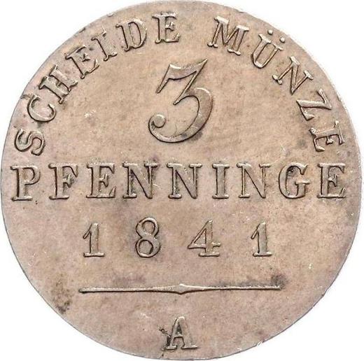 Rewers monety - 3 fenigi 1841 A - cena monety - Prusy, Fryderyk Wilhelm IV