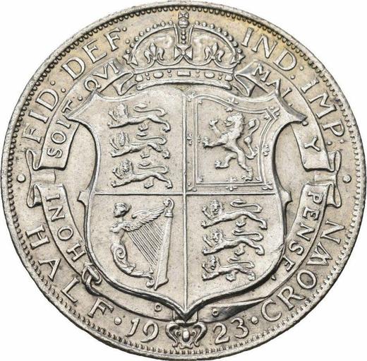 Reverse Halfcrown 1923 - Silver Coin Value - United Kingdom, George V