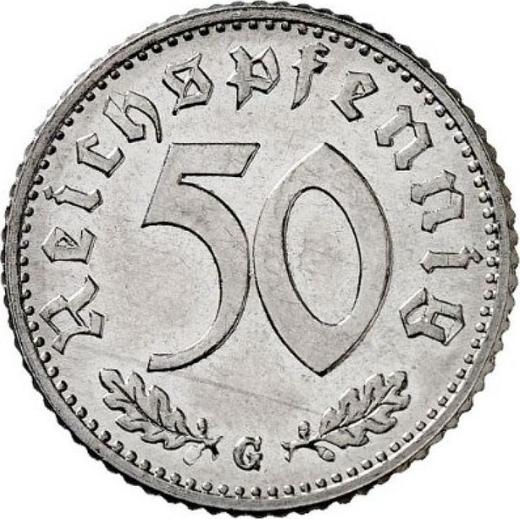Anverso 50 Reichspfennigs 1940 G "Tipo 1939-1944" - valor de la moneda  - Alemania, Alemania nazi