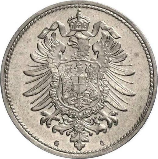 Reverse 10 Pfennig 1874 G "Type 1873-1889" -  Coin Value - Germany, German Empire