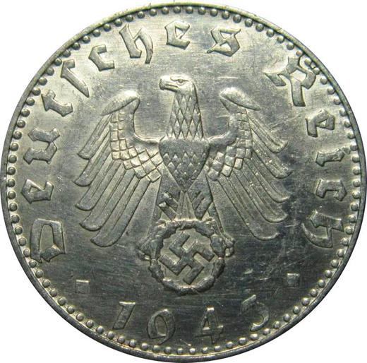 Reverse 50 Reichspfennig 1943 D "Type 1939-1944" -  Coin Value - Germany, Third Reich