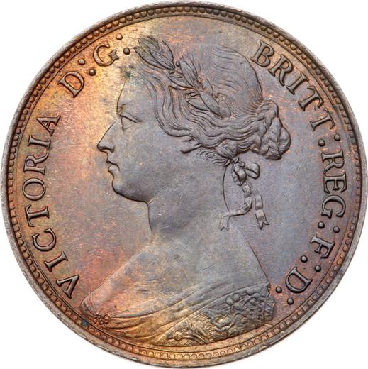 Obverse Halfpenny 1878 -  Coin Value - United Kingdom, Victoria