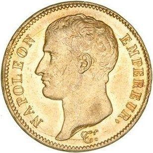 Obverse 40 Francs 1807 A "Type 1806-1807" - Gold Coin Value - France, Napoleon I