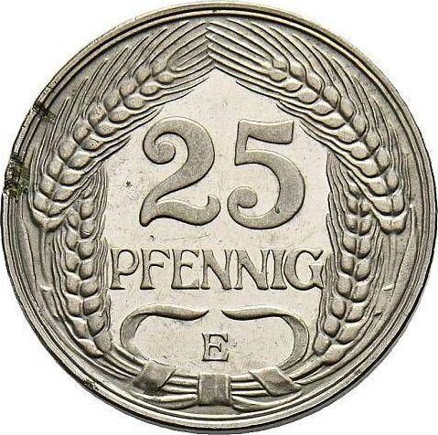 Obverse 25 Pfennig 1910 E "Type 1909-1912" -  Coin Value - Germany, German Empire