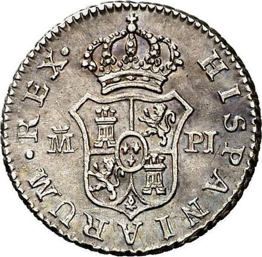 Revers 1/2 Real (Medio Real) 1772 M PJ - Silbermünze Wert - Spanien, Karl III