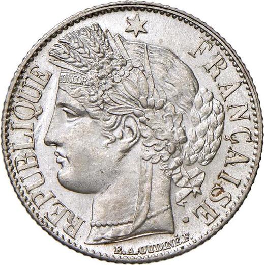 Anverso 1 franco 1894 A "Tipo 1871-1895" - valor de la moneda de plata - Francia, Tercera República