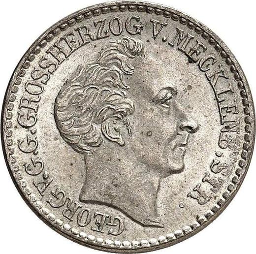 Obverse 4 Schilling 1847 - Silver Coin Value - Mecklenburg-Strelitz, George
