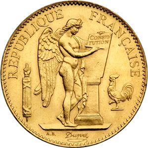 Obverse 100 Francs 1885 A "Type 1878-1914" - Gold Coin Value - France, Third Republic