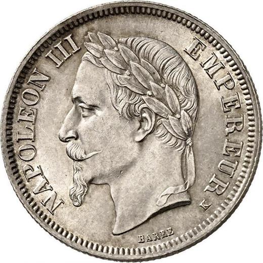 Obverse 2 Francs 1866 K "Type 1866-1870" - Silver Coin Value - France, Napoleon III