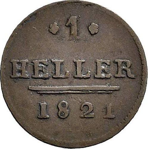 Reverse Heller 1821 -  Coin Value - Saxe-Hildburghausen, Frederick