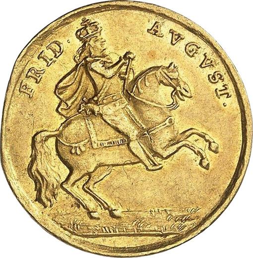 Obverse Ducat 1711 "Vikariat" - Gold Coin Value - Poland, Augustus II