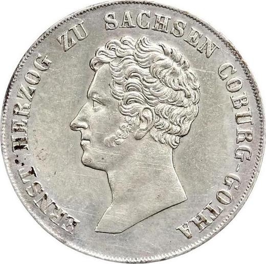 Obverse 10 Kreuzer 1835 - Silver Coin Value - Saxe-Coburg and Gotha, Ernest I