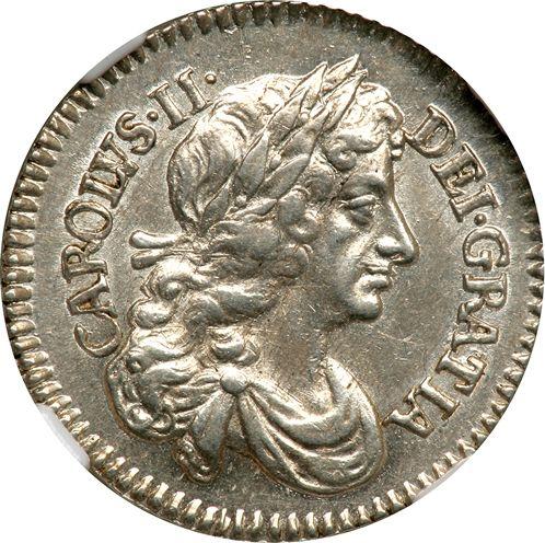 Obverse Fourpence (Groat) 1676 - Silver Coin Value - United Kingdom, Charles II