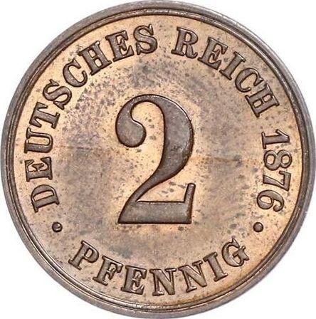 Obverse 2 Pfennig 1876 B "Type 1873-1877" - Coin Value - Germany, German Empire