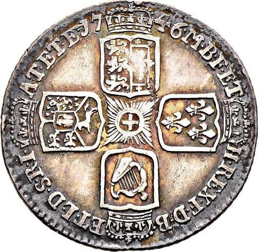 Reverse Sixpence 1746 LIMA "Old Head" - Silver Coin Value - United Kingdom, George II