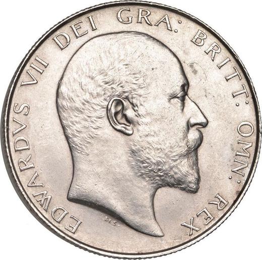 Anverso Media corona 1906 - valor de la moneda de plata - Gran Bretaña, Eduardo VII