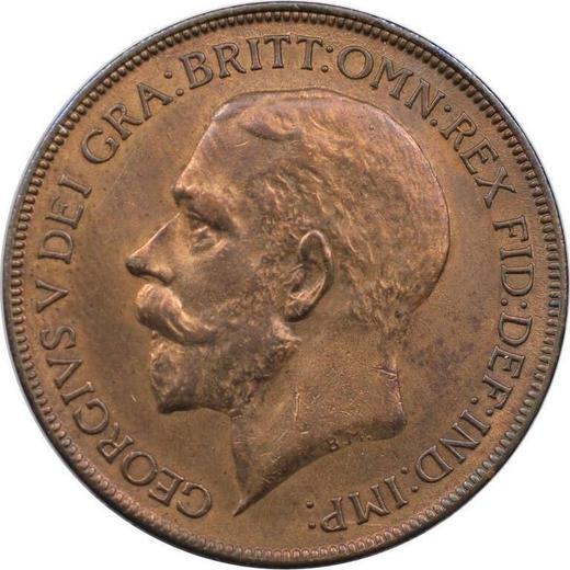 Obverse Penny 1922 "Type 1911-1936" -  Coin Value - United Kingdom, George V