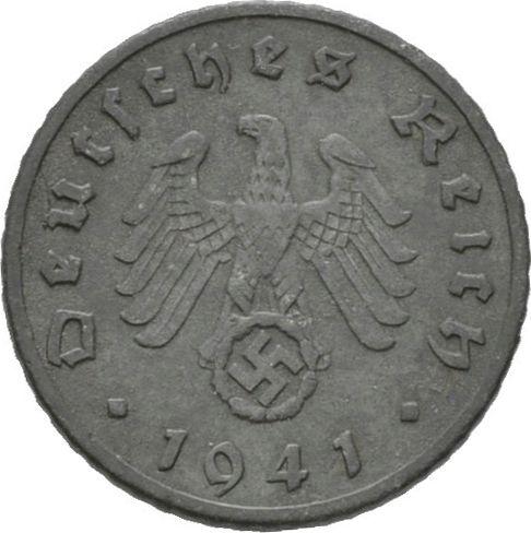 Reverse 5 Reichspfennig 1941 F "Type 1940-1944" -  Coin Value - Germany, Third Reich
