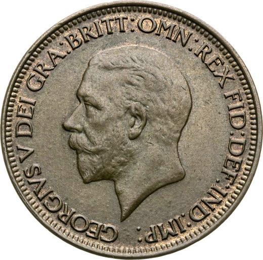 Obverse Halfpenny 1929 -  Coin Value - United Kingdom, George V