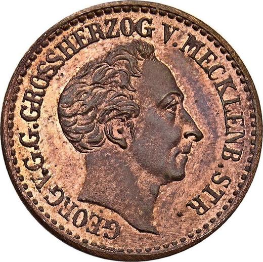 Obverse Pattern 4 Schilling 1846 Copper -  Coin Value - Mecklenburg-Strelitz, George