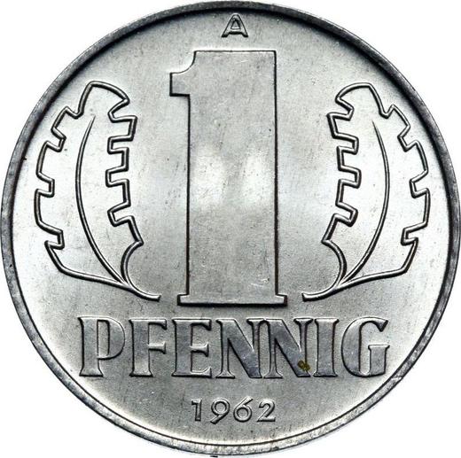 Obverse 1 Pfennig 1962 A -  Coin Value - Germany, GDR