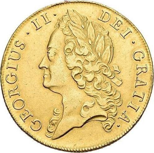 Obverse Two guinea 1740 "Intermediate Head" - Gold Coin Value - United Kingdom, George II