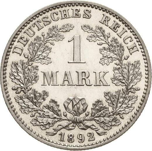 Avers 1 Mark 1892 E "Typ 1891-1916" - Silbermünze Wert - Deutschland, Deutsches Kaiserreich
