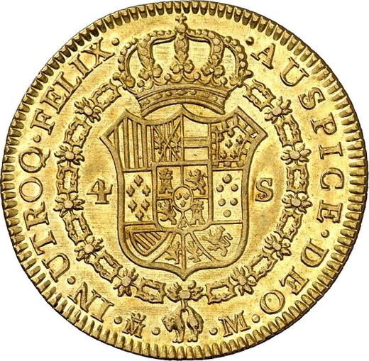 Reverse 4 Escudos 1788 M M - Gold Coin Value - Spain, Charles III