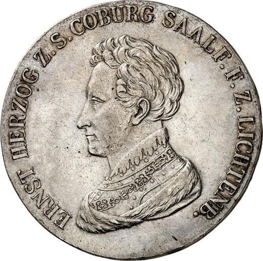Аверс монеты - Талер 1825 года - цена серебряной монеты - Саксен-Кобург-Заальфельд, Эрнст I