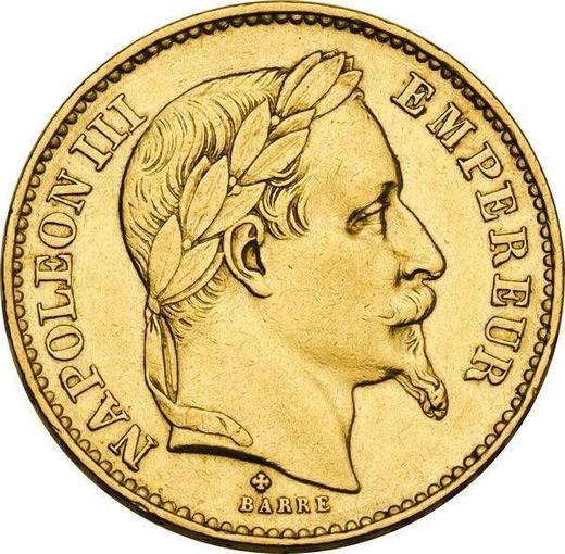 Obverse 20 Francs 1869 BB "Type 1861-1870" - Gold Coin Value - France, Napoleon III