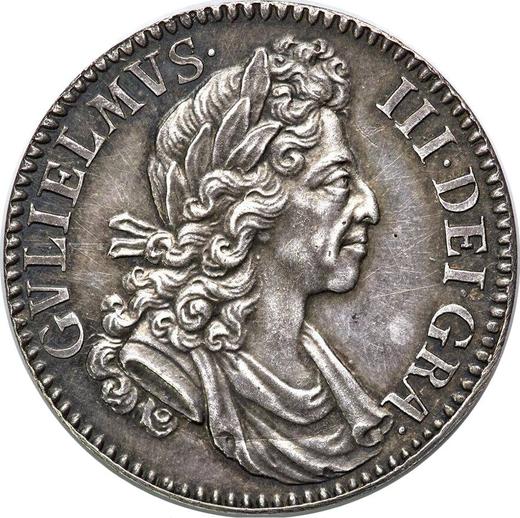 Obverse Shilling 1699 "Fifth laureate bust" - Silver Coin Value - United Kingdom, William III