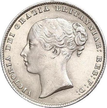 Obverse Shilling 1867 - Silver Coin Value - United Kingdom, Victoria