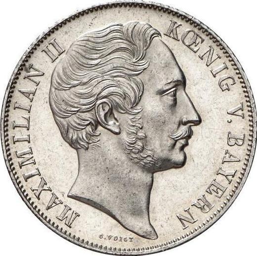 Obverse 2 Gulden 1854 - Silver Coin Value - Bavaria, Maximilian II