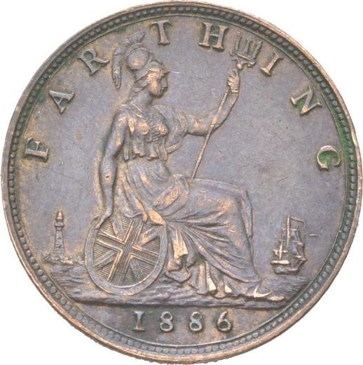 Reverse Farthing 1886 -  Coin Value - United Kingdom, Victoria