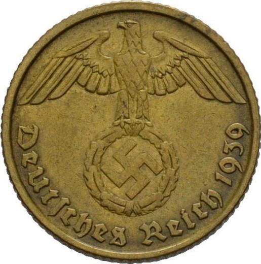 Reverse 10 Reichspfennig 1939 B "Type 1936-1939" -  Coin Value - Germany, Third Reich