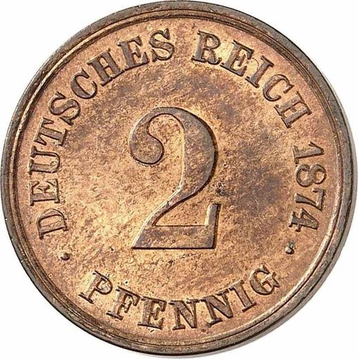 Obverse 2 Pfennig 1874 C "Type 1873-1877" - Coin Value - Germany, German Empire