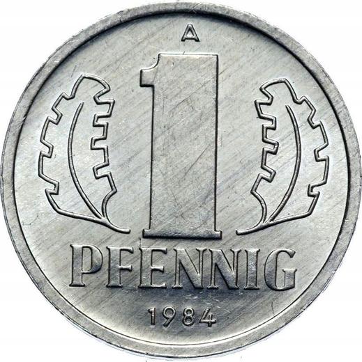 Obverse 1 Pfennig 1984 A -  Coin Value - Germany, GDR