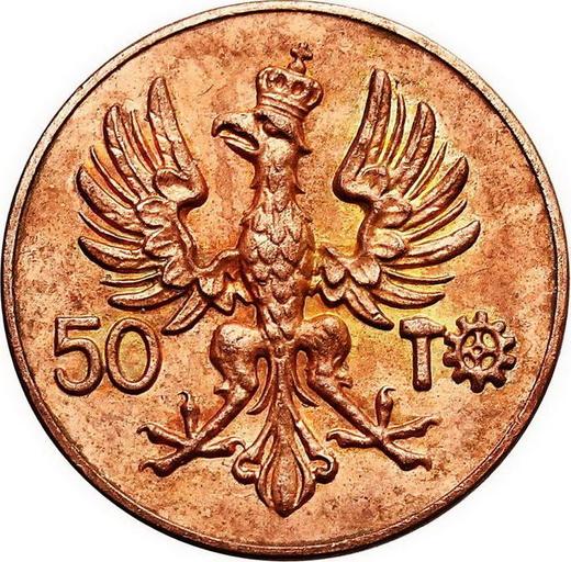 Obverse Pattern 50 Mark 1923 KL Copper -  Coin Value - Poland, II Republic