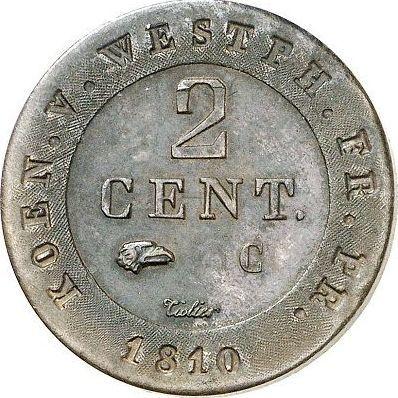 Revers 2 Centime 1810 C - Münze Wert - Westfalen, Jérôme Napoléon