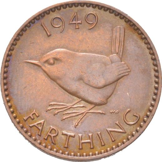 Revers 1 Farthing 1949 HP - Münze Wert - Großbritannien, Georg VI