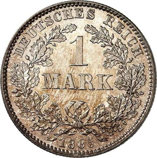 Avers 1 Mark 1885 J "Typ 1873-1887" - Silbermünze Wert - Deutschland, Deutsches Kaiserreich