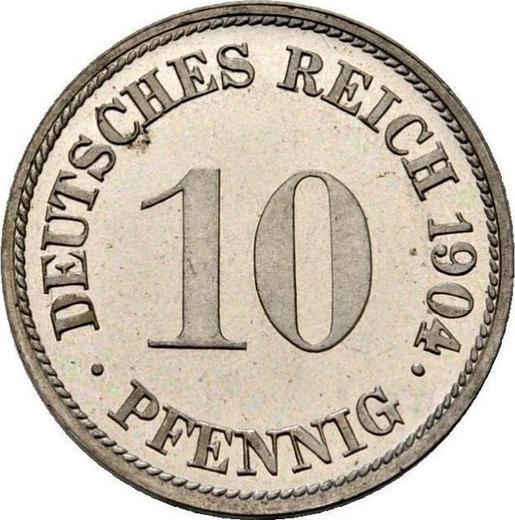 Obverse 10 Pfennig 1904 G "Type 1890-1916" - Coin Value - Germany, German Empire