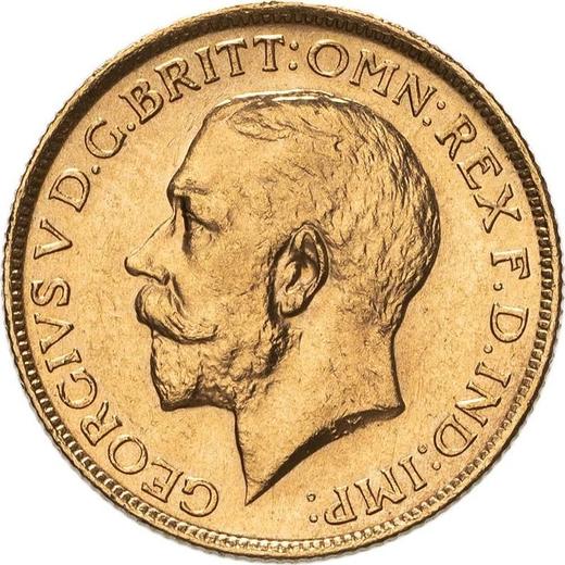 Obverse Sovereign 1912 S - Gold Coin Value - Australia, George V