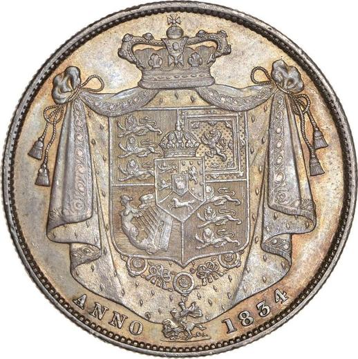 Reverse Halfcrown 1834 WW - Silver Coin Value - United Kingdom, William IV