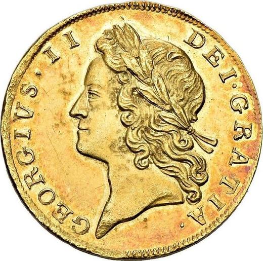 Obverse Half Guinea 1728 "Young Head" - Gold Coin Value - United Kingdom, George II