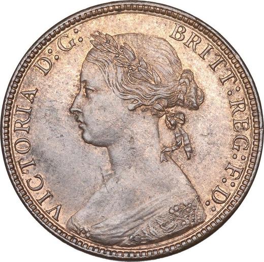 Obverse Halfpenny 1874 -  Coin Value - United Kingdom, Victoria