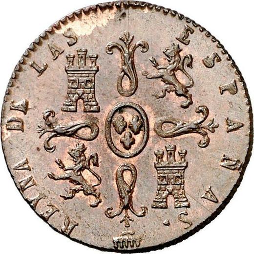 Reverse 2 Maravedís 1846 -  Coin Value - Spain, Isabella II