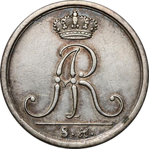 Obverse 8 Groschen no date (1709) "Butterfly" - Silver Coin Value - Poland, Augustus II