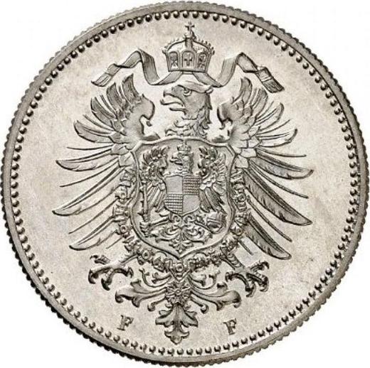 Reverse 1 Mark 1880 F "Type 1873-1887" - Silver Coin Value - Germany, German Empire